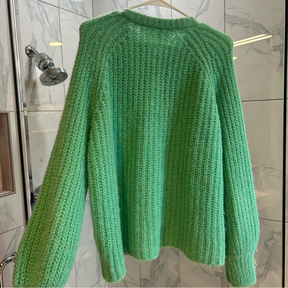 Sezane Green Cardigan Sweater - Picture 5 of 7